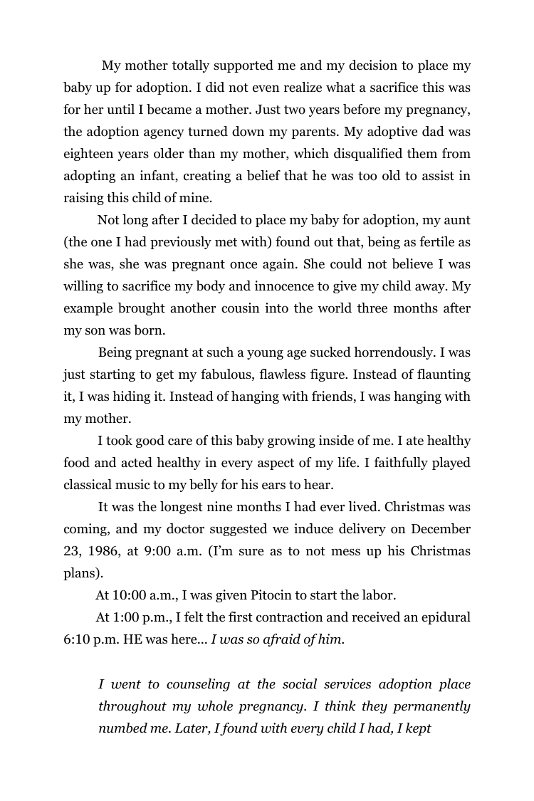 Text except taken from the upcoming book, Life Goes On (2/5)