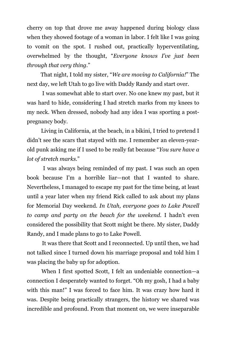 Text except taken from the upcoming book, Life Goes On (4/5)